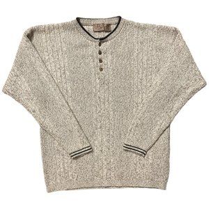 Vintage Sonoma Half Button Henley Sweater